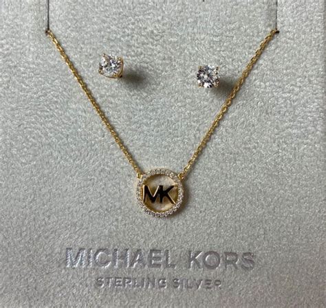 michael kors kette ohrringe set